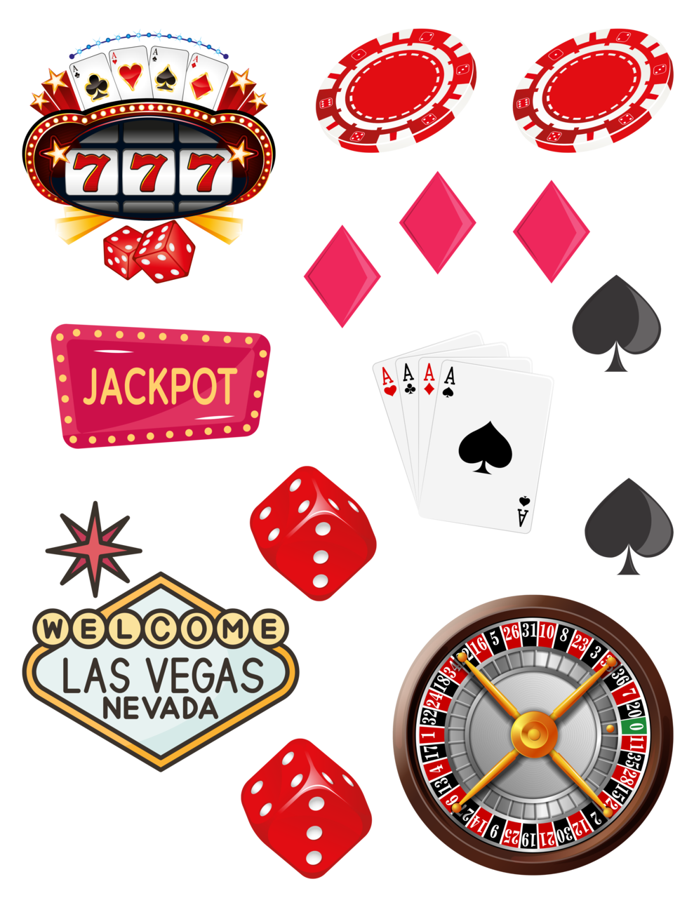 Viva Las Vegas Vinyl Decals for Tumblers and Resin Art